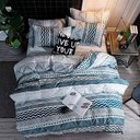 Ver imagem 2 de Jogo Casal Queen Chevron Chic 7 Pç Edredom 260x260 400 Fios