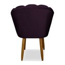 Ver imagem 3 de Cadeira de Jantar Moderna Flor - Balaqui Decor Cor:roxo