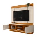 Ver imagem 5 de Estante para TV e Home Theater até 75 Polegadas 183,5CMX186,5cm 2 Portas Siena Cinamomo/Off White