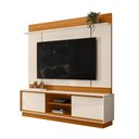 Ver imagem 3 de Estante para TV e Home Theater até 75 Polegadas 183,5cmx186,5cm Siena Branco Cinamomo/Off-White