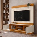 Ver imagem 7 de Estante para TV e Home Theater até 75 Polegadas 183,5CMX186,5cm 2 Portas Siena Cinamomo/Off White