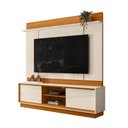 Ver imagem 3 de Estante para TV e Home Theater até 75 Polegadas 183,5cmx186,5cm Siena Branco Cinamomo/Off-White