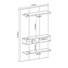 Painel para Tv até 42 Byte Delta - Mdf/mdp com Nichos - Viero - 3