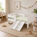 Ver imagem 1 de Mini Cama Infantil Montessoriana Sonho Kid'S + Colchão Branca