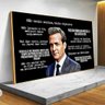 Quadro Frases Motivacionais Harvey Specter Black:60x40 cm/BRANCA - 3