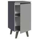 Ver imagem 5 de Balcão 40 Cm 1 Porta Com Pés Cinza Nice Madesa Cinza