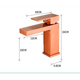 Torneira Monocomando Cascata Banheiro Baixa 7127 Rosa Gold Luuk Young - 3