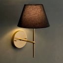 Ver imagem 2 de Kit 2 Arandelas Luminária de Parede Clássica Dourado com Cúpula Preto Ref 19