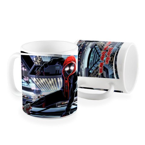 Caneca Spiderman Into The Spider Verse Novo Filme Desenho