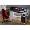 Ver imagem 2 de Mesa Escrivaninha Creta para Computador Gamer com Led Mavaular Branco