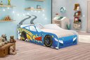 Ver imagem 4 de Cama Carro Vrooom Azul Solteiro Com Colchão