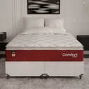 Ver imagem 6 de Cama Box Queen + Colchão Comfort Class Pillow Top 158x198cm Vinho/suede Branco