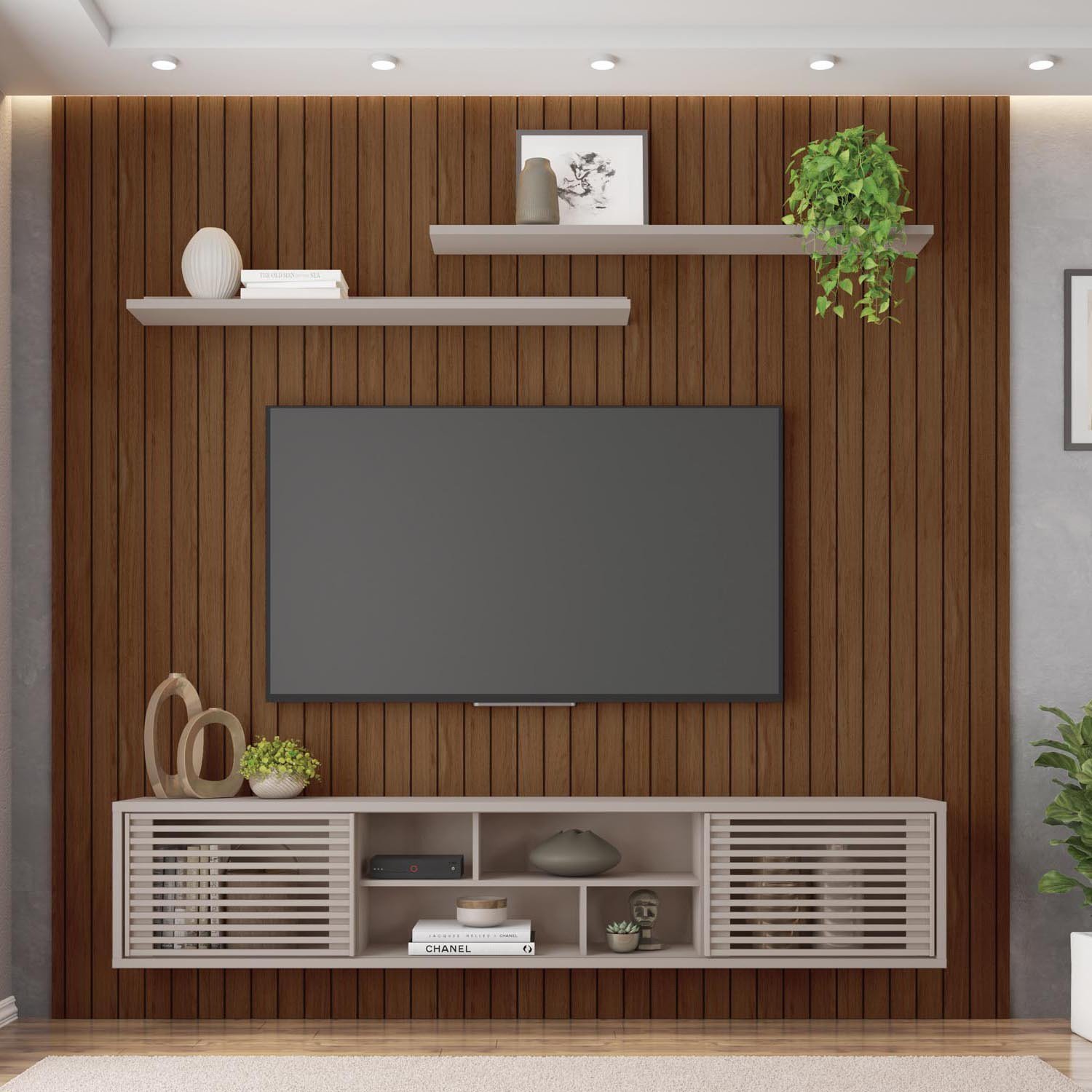 Rack com Painel para TV até 75 Polegadas 2 Portas Origem Caemmun - 1