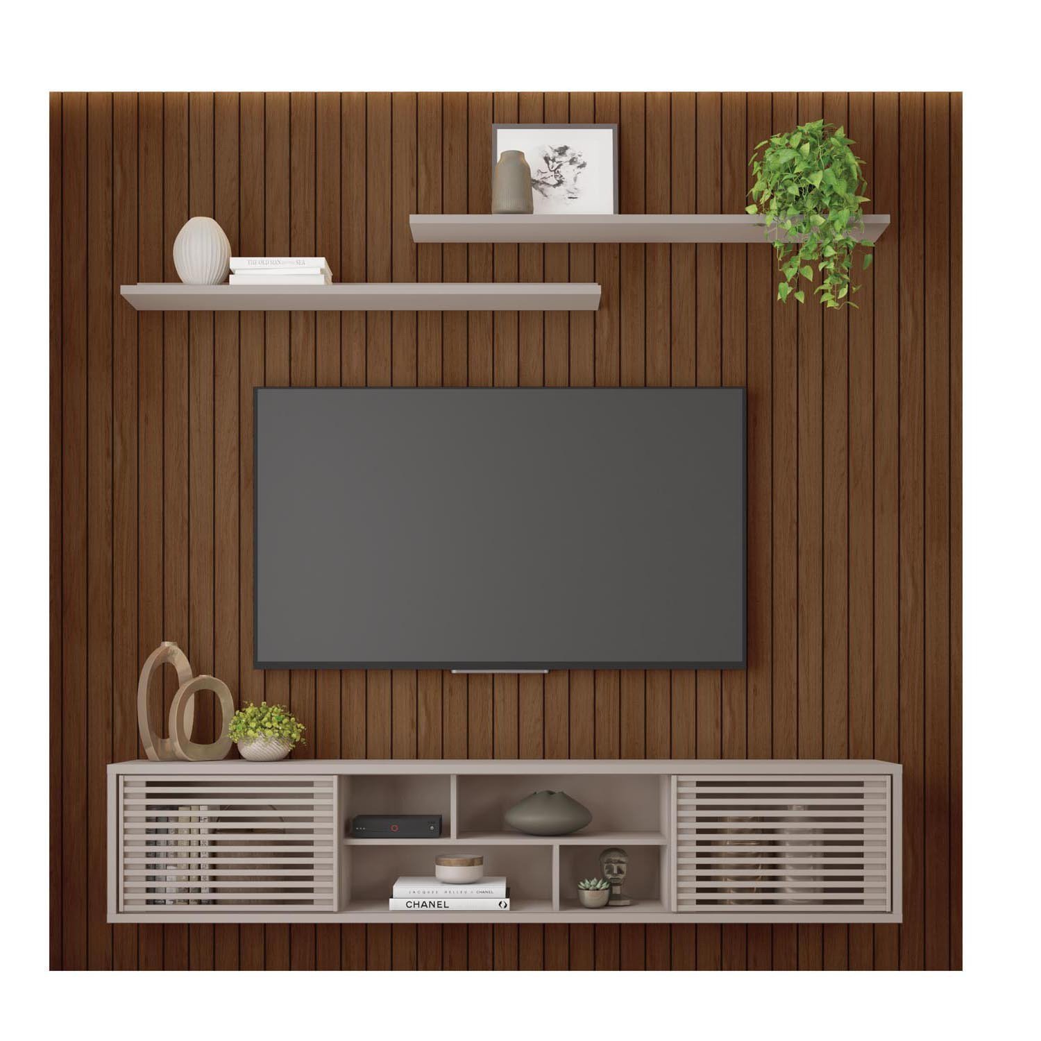 Rack com Painel para TV até 75 Polegadas 2 Portas Origem Caemmun - 2