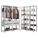 Ver imagem 3 de Guarda-Roupa Closet Modulado 4 Gavetas 258 cm Valencia Madesa 03