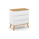 Ver imagem 1 de Cômoda Infantil Gaveteiro Albi Branco Soft Freijó Eco Wood – Matic