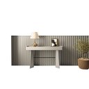 Ver imagem 2 de Aparador com Travessa em Metal 280cm com Painel Ripado Mdf Cor:grigio com Preto