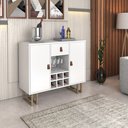 Ver imagem 3 de Buffet Aparador Adega Sala de Jantar Branco com Gaveta