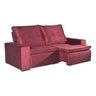 Sofá Retrátil e Reclinável Bom Pastor Net 3 Lugares 2,30m - Vinho Veludo Bp - 2