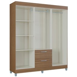 Roupeiro 6 Portas 915 Castanha Poqq Castanha - 8