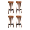 Ver imagem 1 de Kit 4 Banquetas Berlin 70cm Couríssimo Amarula - Salaone