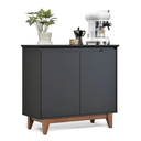 Ver imagem 2 de Buffet Aparador 2 Portas Flow Cor Preto 85cm