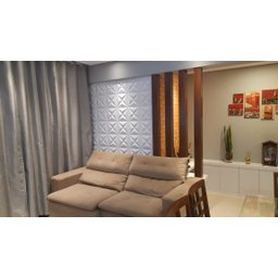 Revestimento 3d placas de pvc mod. sirius adesivo cx 30 unid - 1