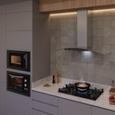 Ver imagem 4 de Coifa de Parede 90cm Fischer Fit Vidro Curvo com Função Depurador e Exaustor Inox 220v