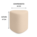 Ver imagem 3 de Kit 2 Puff Trevi Triangulo Moderno Decorativo para Sala Escritorio Tecido Boucle