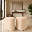 Ver imagem 6 de Kit 2 Puff Trevi Triangulo Moderno Decorativo para Sala Escritorio Tecido Boucle