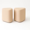 Ver imagem 2 de Kit 2 Puff Trevi Triangulo Moderno Decorativo para Sala Escritorio Tecido Boucle