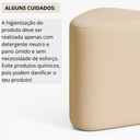 Ver imagem 6 de Kit 2 Puff Trevi Triangulo Moderno Decorativo para Sala Escritorio Tecido Boucle