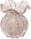 Ver imagem 1 de Vaso De Vidro Italy Transparente e Dourado 11 cm - Wolff