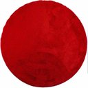 Ver imagem 1 de Tapete Redondo 1,50m Quarto Sala Escritório Pelo Macio.:Vermelho
