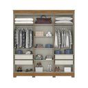 Ver imagem 3 de Guarda Roupa Casal Casal 6 Portas 4 Gavetas Dallas 