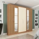 Ver imagem 1 de Guarda Roupa 6 Portas 4 Gavetas com Espelho Chicago 