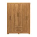 Ver imagem 7 de Guarda-Roupa com 6 Portas e 2 Gavetas Marrom/Freijó