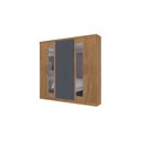 Ver imagem 3 de Guarda Roupa 6 Portas 4 Gavetas com Espelho Chicago Atualle Móveis