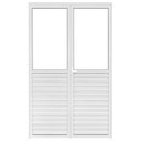 Ver imagem 1 de Porta Balcão de Abrir Francesa com Visor de Alumínio Branco Cmc Classic - 2.10 (a) X 1.50 (l)
