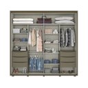 Ver imagem 3 de Guarda Roupa Casal 2 Portas 6 Gavetas Havaí