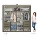 Ver imagem 2 de Guarda Roupa Casal 2 Portas 6 Gavetas Havaí