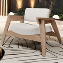 Ver imagem 6 de Poltrona Decorativa para Sala Living Concept L02 Nature Bouclê Cru - Lyam Decor