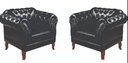 Ver imagem 2 de Kit 2 Poltronas Chesterfield Duque Capitonê Courano Preto