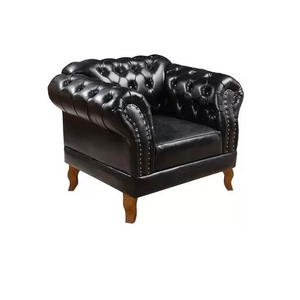 Kit 2 Poltronas Chesterfield Duque Capitonê Courano Preto