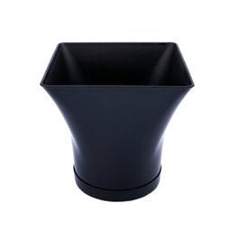 Vaso Planta Cachepô Quadrado Decorativo Anti Dengue 3,5L:Preto - 1