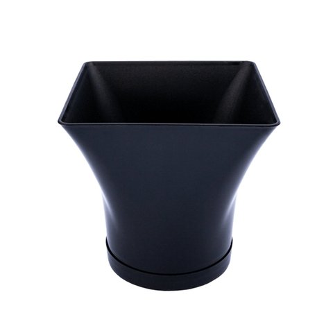 Vaso Planta Cachepô Quadrado Decorativo Anti Dengue 3,5L:Preto