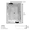 Spa Retangular Lorenza Completo com Hidro - 127v - 2