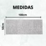 Tapete Passadeira 50x100cm Classic Felpudo Liso Cinza - 4