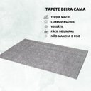 Ver imagem 3 de Tapete Passadeira 50x100cm Classic Felpudo Liso Cinza