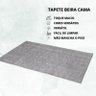 Tapete Passadeira 50x100cm Classic Felpudo Liso Cinza - 3
